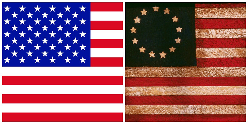 رنگ های پرچم آمریکا